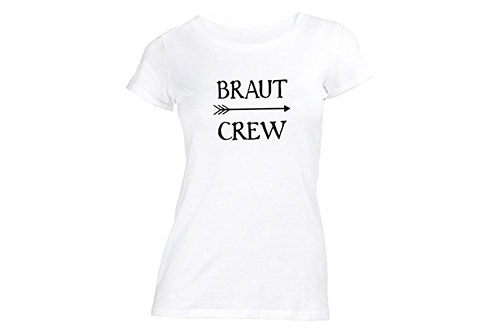 JGA Shirt – Braut Crew Pfeil