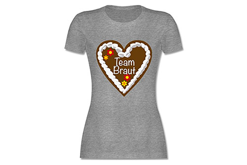 JGA Shirt – Team Braut Lebkuchenherz